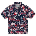 Boston Red Sox Hawaiian Shirt - Hibiscus Overlay | Moonbestprint
