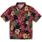 Boston Red Sox Hawaiian Shirt - Hibiscus Tiki Jungle | Moonbestprint