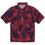 Boston Red Sox Hawaiian Shirt - Monstera Layer | Moonbestprint