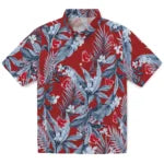 Boston Red Sox Hawaiian Shirt - Palm Leaves | Moonbestprint