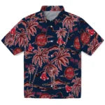 Boston Red Sox Hawaiian Shirt - Palm Sunset | Moonbestprint