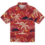 Boston Red Sox Hawaiian Shirt - Palm Tree Island | Moonbestprint