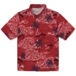 Boston Red Sox Hawaiian Shirt - Wave Palm | Moonbestprint