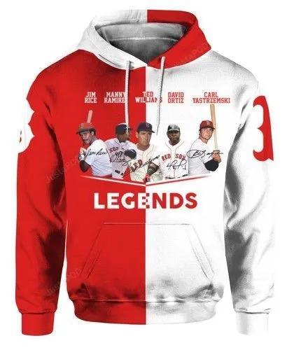Boston Red Sox Legend Player MLB All Over Print Hoodie -Moonbestprint
