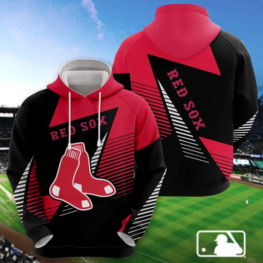 Boston Red Sox Printed MLB All Over Print Hoodie -Moonbestprint
