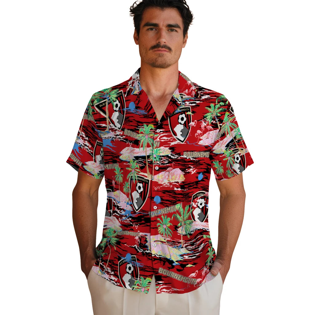 Bournemouth Flamingo Retreat 2026 Hawaiian Shirt – Moonbestprint