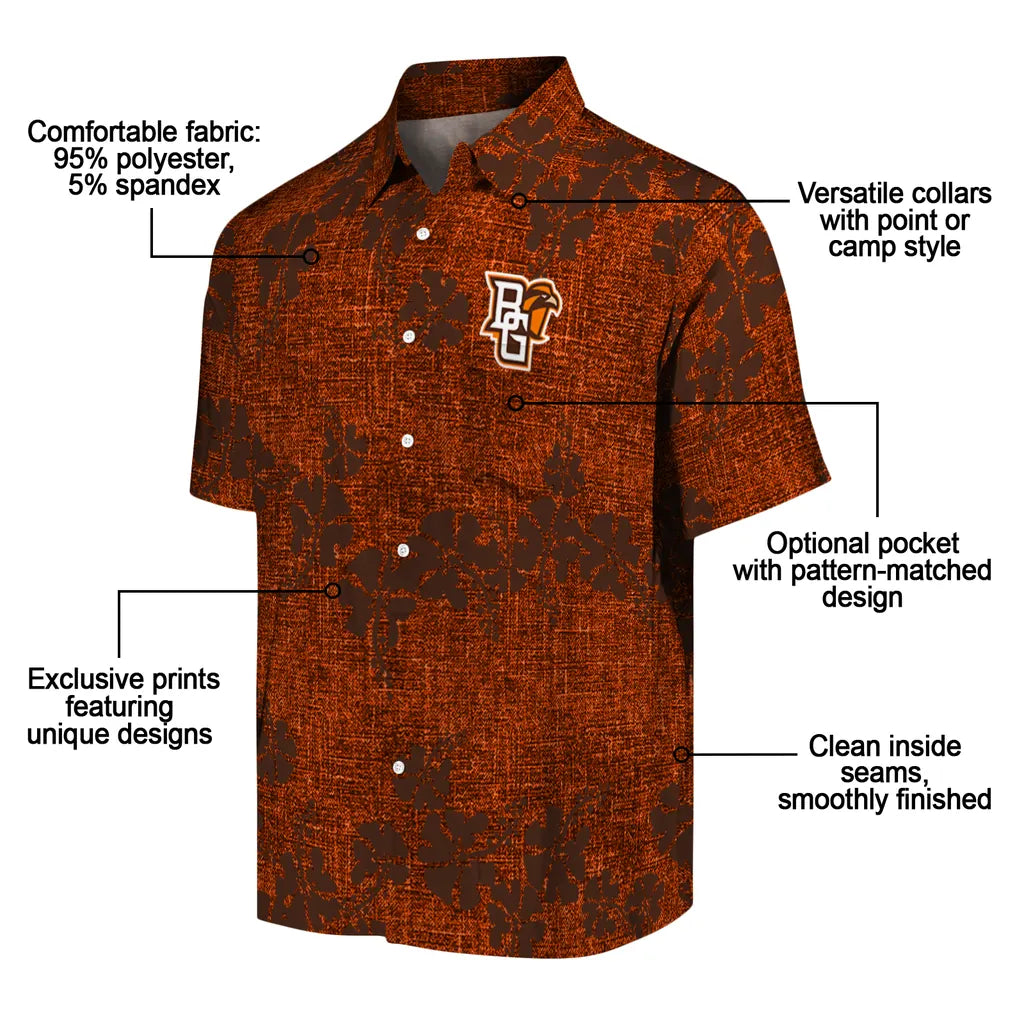 Bowling Green Falcons Hawaiian Shirt - 50th State Flower | Moonbestprint