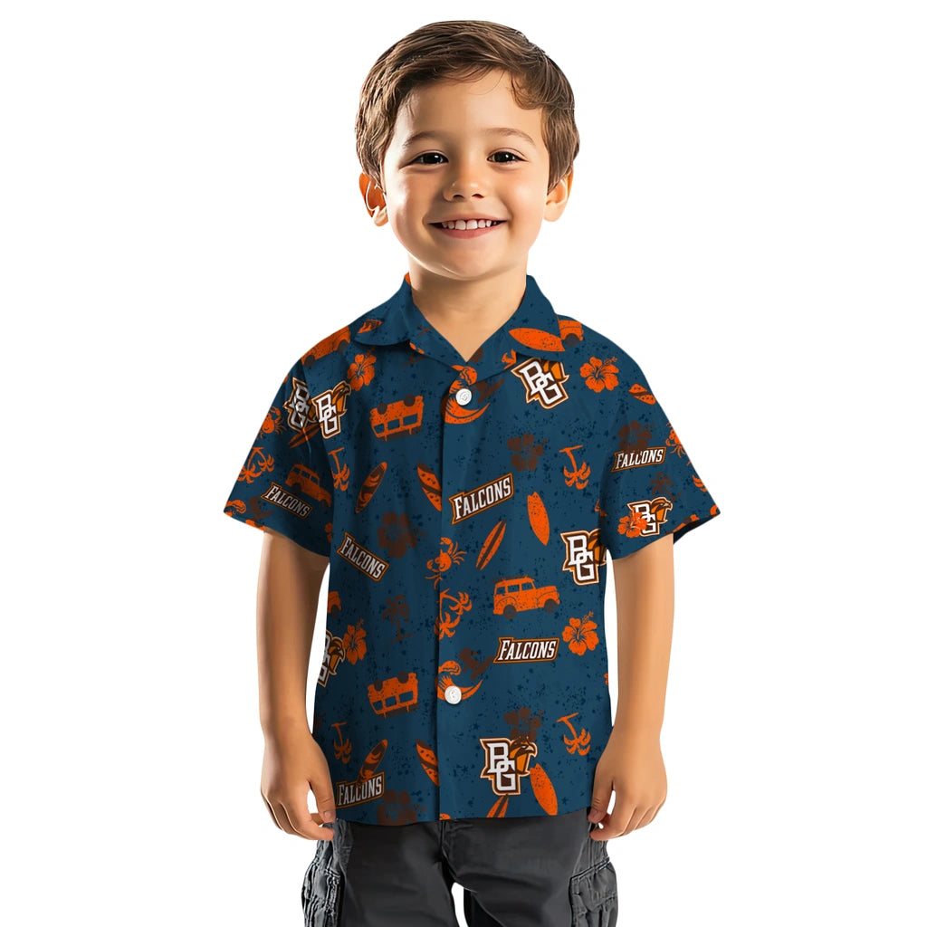 Bowling Green Falcons Hawaiian Shirt - Beach Vibe | Moonbestprint