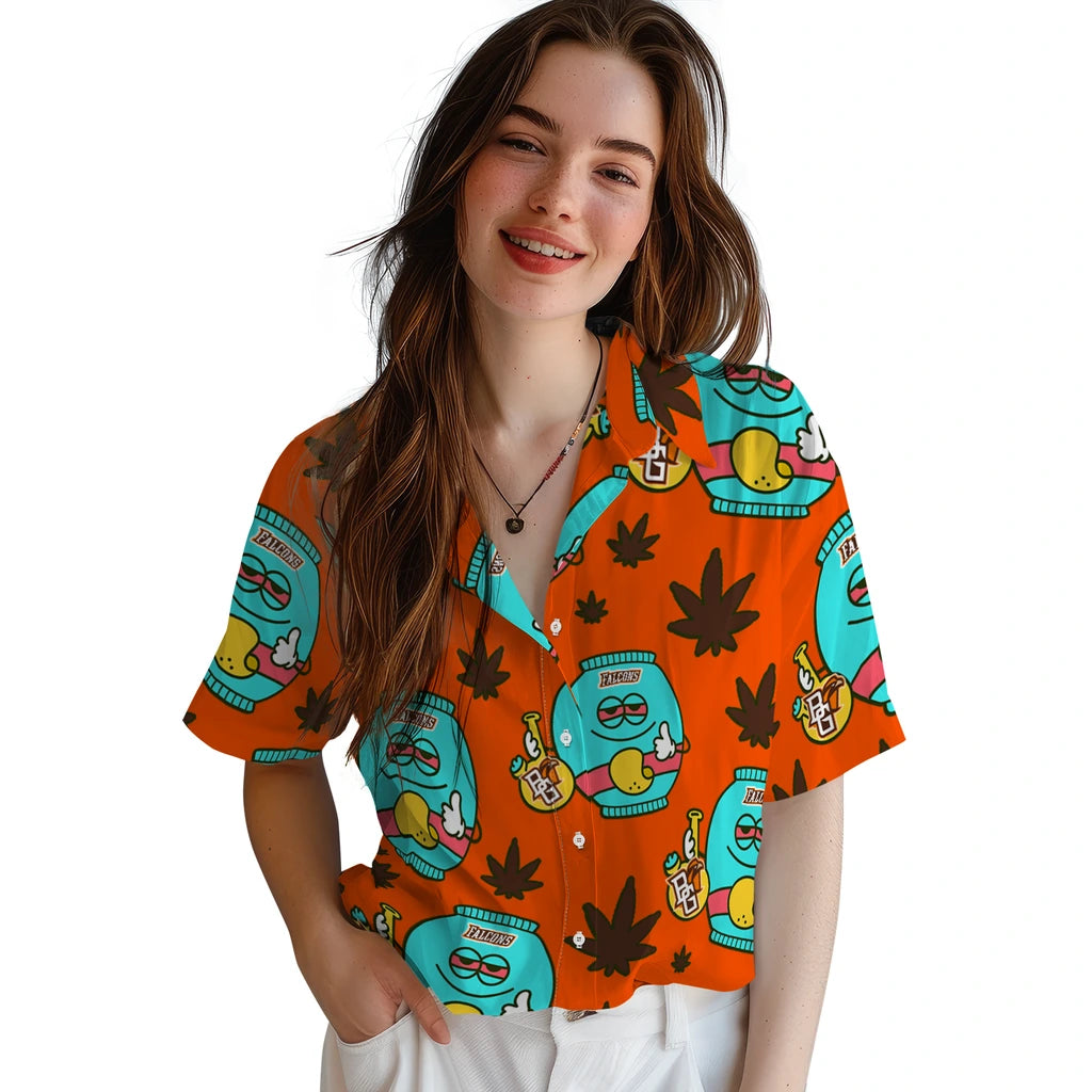 Bowling Green Falcons Hawaiian Shirt - Chill Vibe | Moonbestprint