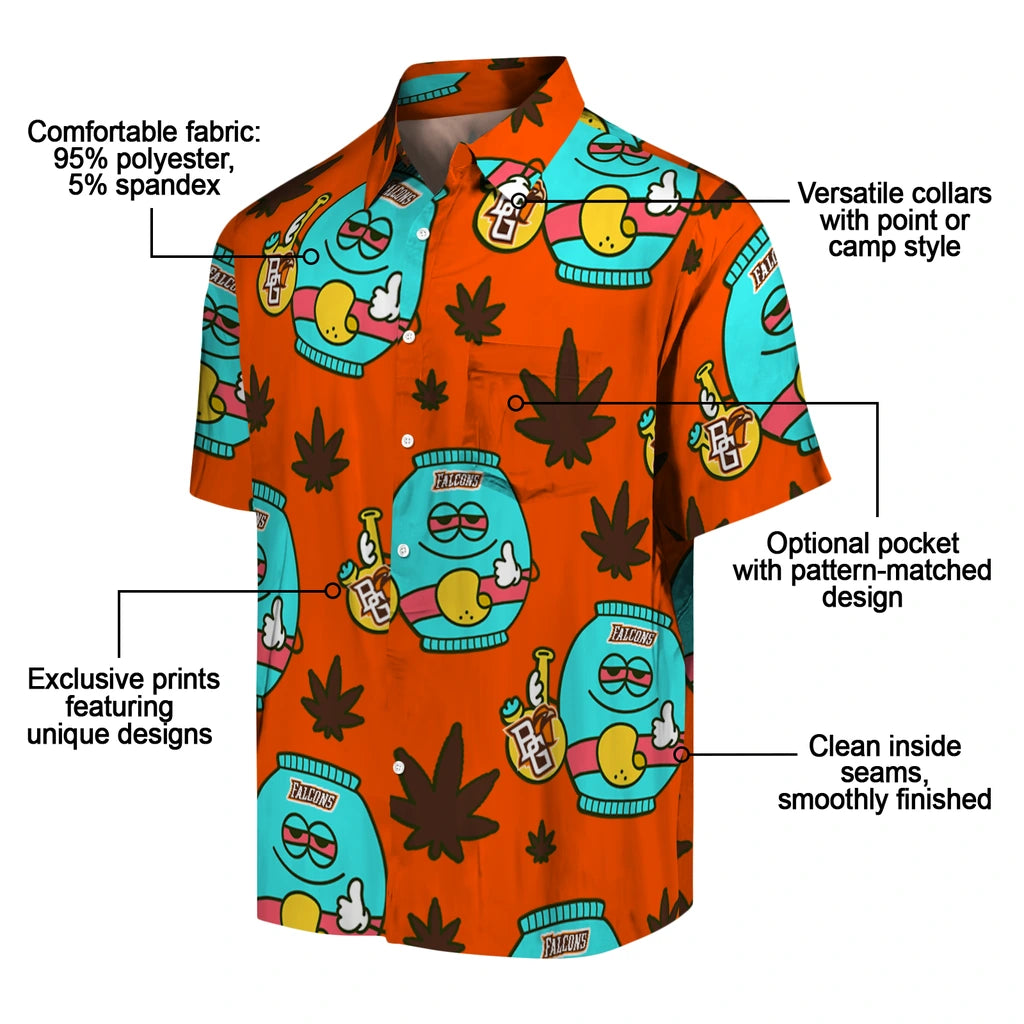 Bowling Green Falcons Hawaiian Shirt - Chill Vibe | Moonbestprint