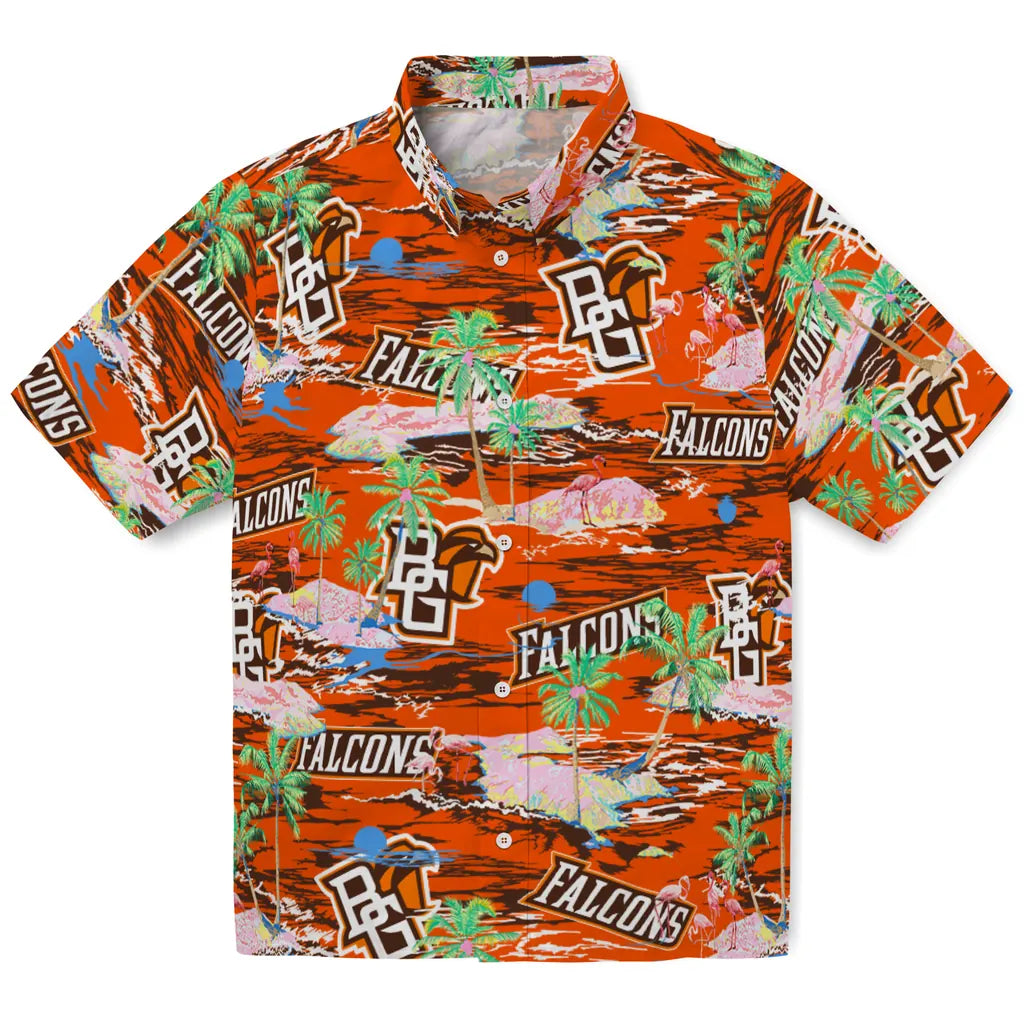 Bowling Green Falcons Flamingo Retreat 2026 Hawaiian Shirt – Moonbestprint