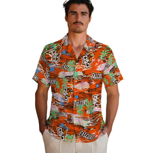 Bowling Green Falcons Flamingo Retreat 2026 Hawaiian Shirt – Moonbestprint