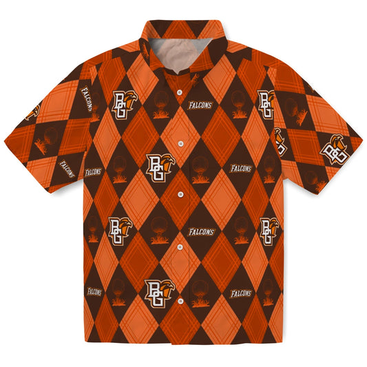 Bowling Green Falcons Hawaiian Shirt - Golfing Plaid | Moonbestprint