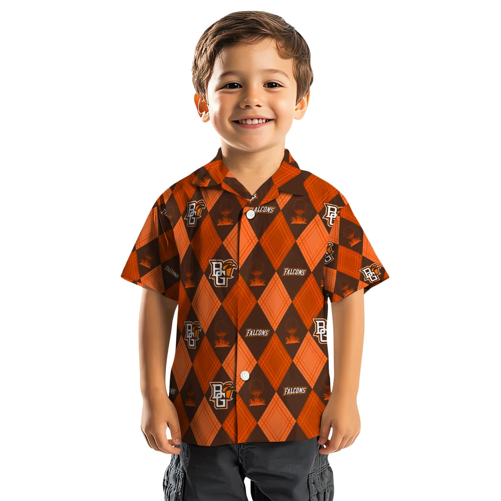 Bowling Green Falcons Hawaiian Shirt - Golfing Plaid | Moonbestprint