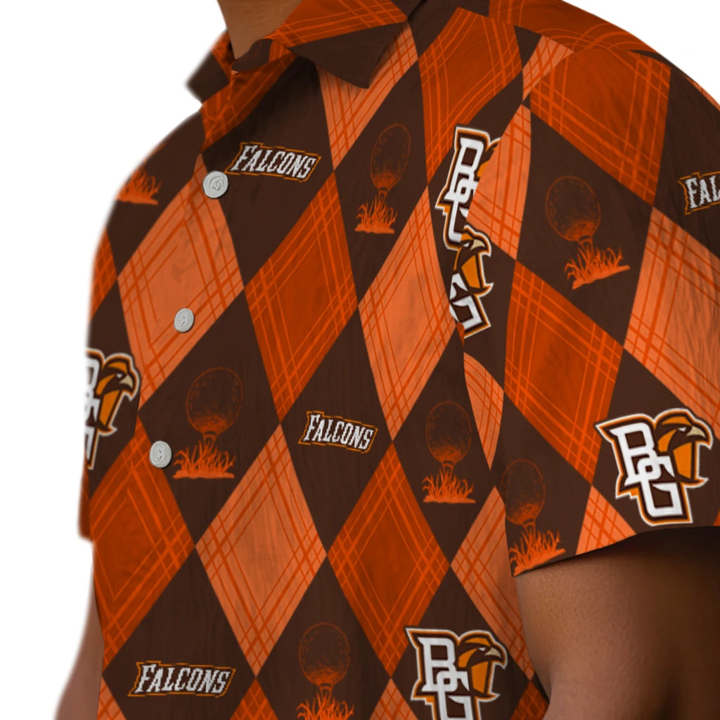 Bowling Green Falcons Hawaiian Shirt - Golfing Plaid | Moonbestprint