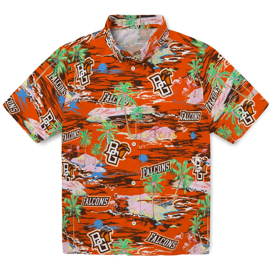 Bowling Green Falcons Hawaiian Shirt - Hawaii Island | Moonbestprint
