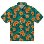 Bowling Green Falcons Hawaiian Shirt - Hibiscus and Palm Leaves | Moonbestprint