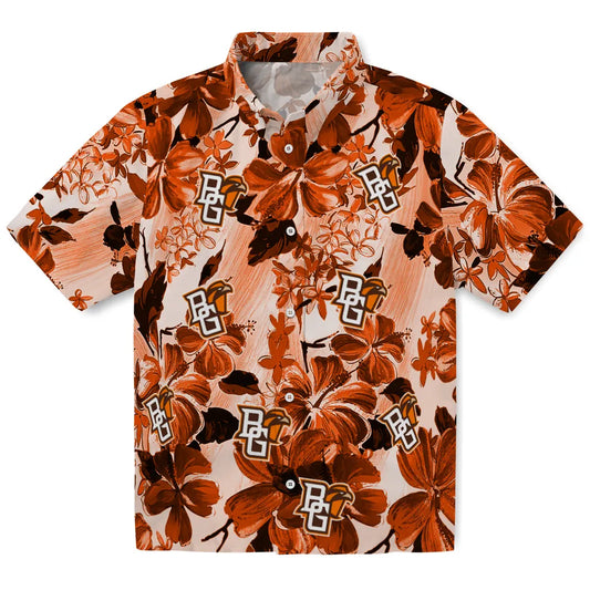 Bowling Green Falcons Hawaiian Shirt - Hibiscus Arrangement | Moonbestprint