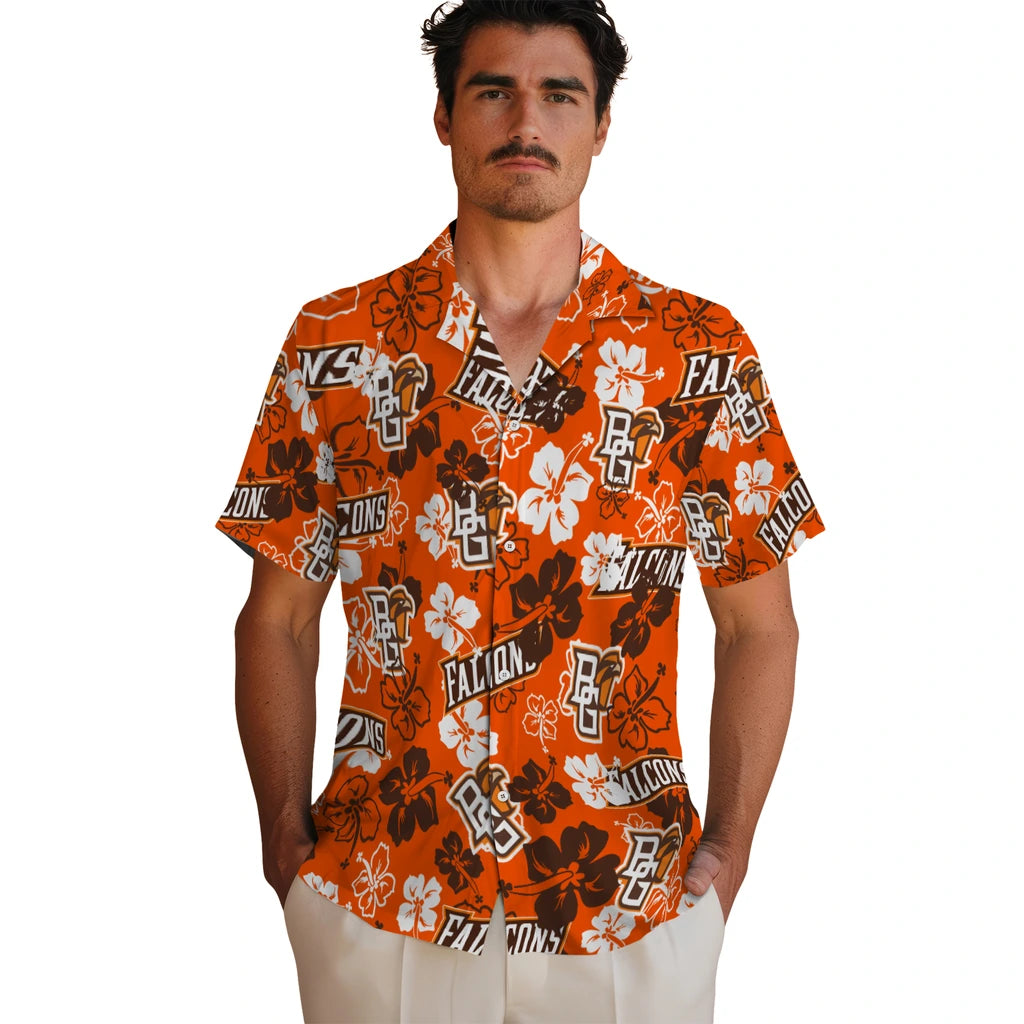 Bowling Green Falcons Hibiscus Bloom Hawaiian Shirt – Moonbestprint