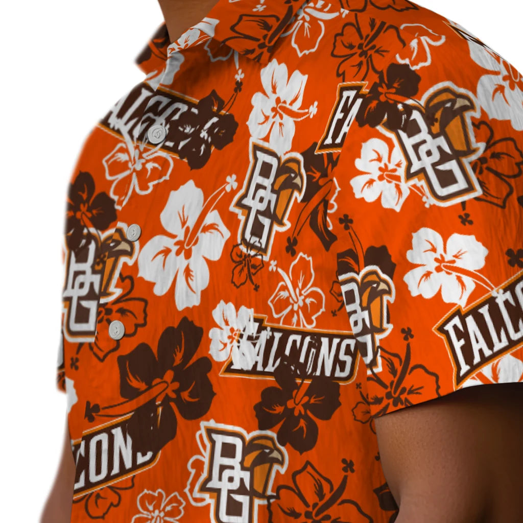 Bowling Green Falcons Hibiscus Bloom Hawaiian Shirt – Moonbestprint