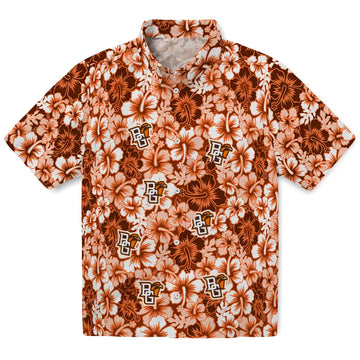 Bowling Green Falcons Hawaiian Shirt - Hibiscus Blooms | Moonbestprint