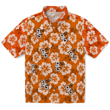 Bowling Green Falcons Hawaiian Shirt - Hibiscus Cluster | Moonbestprint
