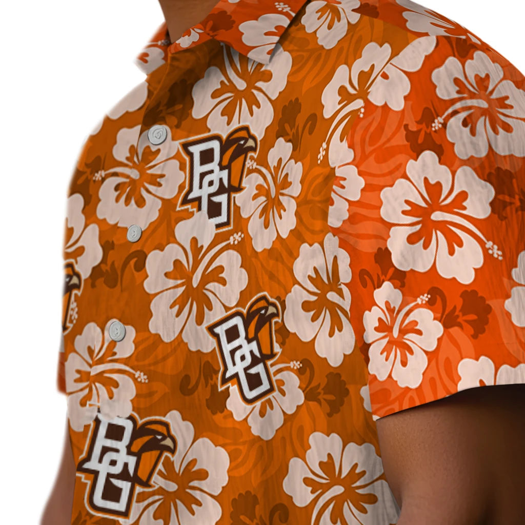 Bowling Green Falcons Hawaiian Shirt - Hibiscus Cluster | Moonbestprint