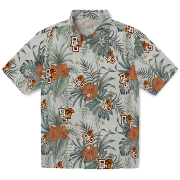 Bowling Green Falcons Hawaiian Shirt - Hibiscus Designs | Moonbestprint