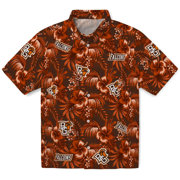 Bowling Green Falcons Hawaiian Shirt - Hibiscus Exotic | Moonbestprint