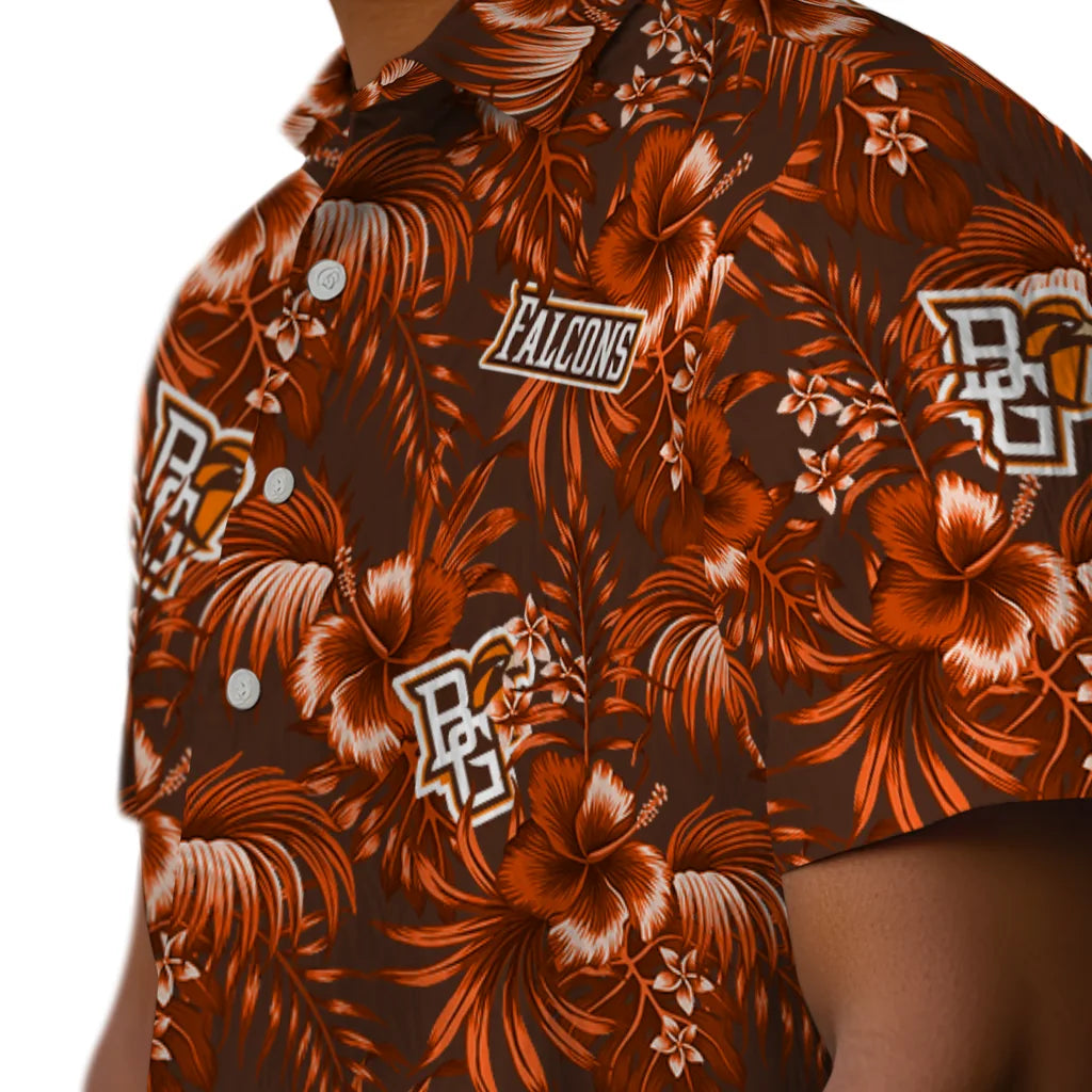 Bowling Green Falcons Hawaiian Shirt - Hibiscus Exotic | Moonbestprint