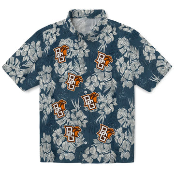 Bowling Green Falcons Hawaiian Shirt - Hibiscus Flowers | Moonbestprint