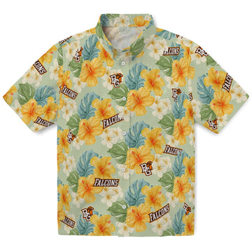 Bowling Green Falcons Hawaiian Shirt - Hibiscus Mood | Moonbestprint