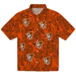 Bowling Green Falcons Hawaiian Shirt - Leaf Outline | Moonbestprint