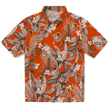 Bowling Green Falcons Hawaiian Shirt - Palm Leaves | Moonbestprint