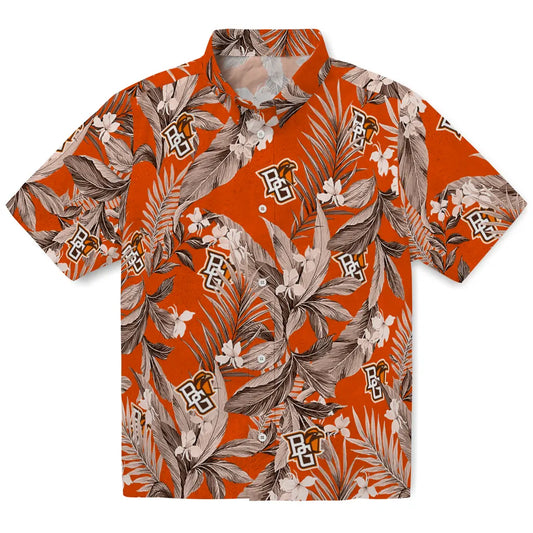 Bowling Green Falcons Hawaiian Shirt - Palm Leaves | Moonbestprint