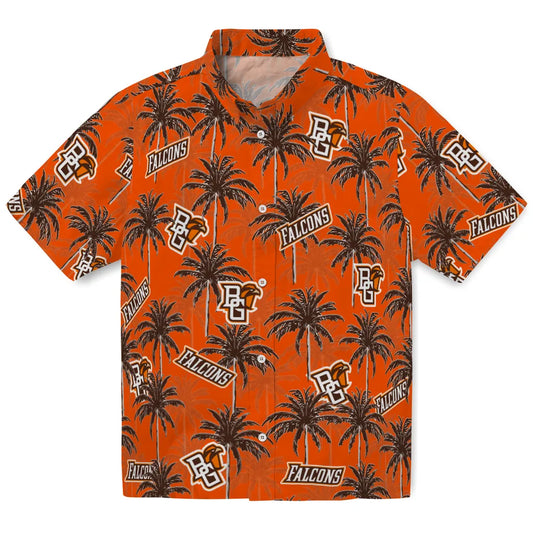 Bowling Green Falcons Hawaiian Shirt - Palm Tree Motif | Moonbestprint