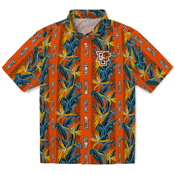 Bowling Green Falcons Hawaiian Shirt - Paradise Vines | Moonbestprint