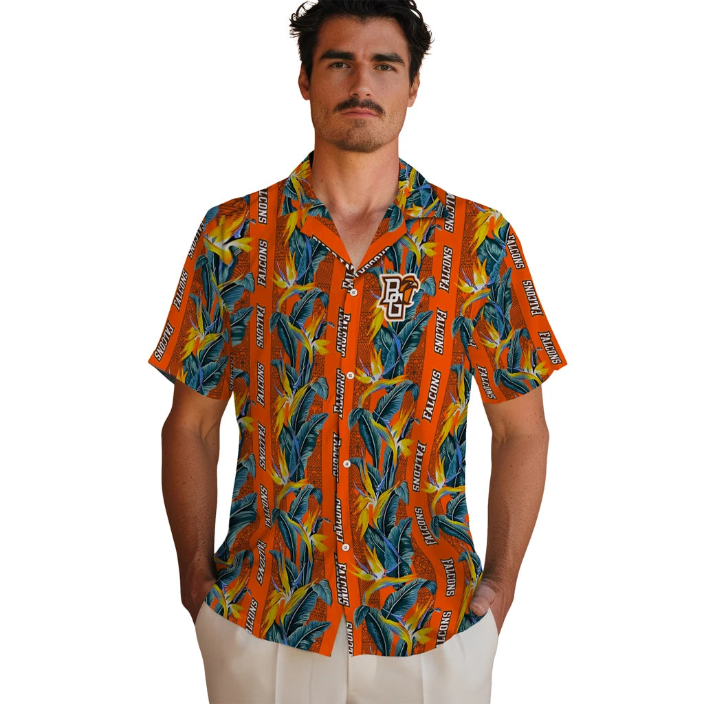 Bowling Green Falcons Hawaiian Shirt - Paradise Vines | Moonbestprint