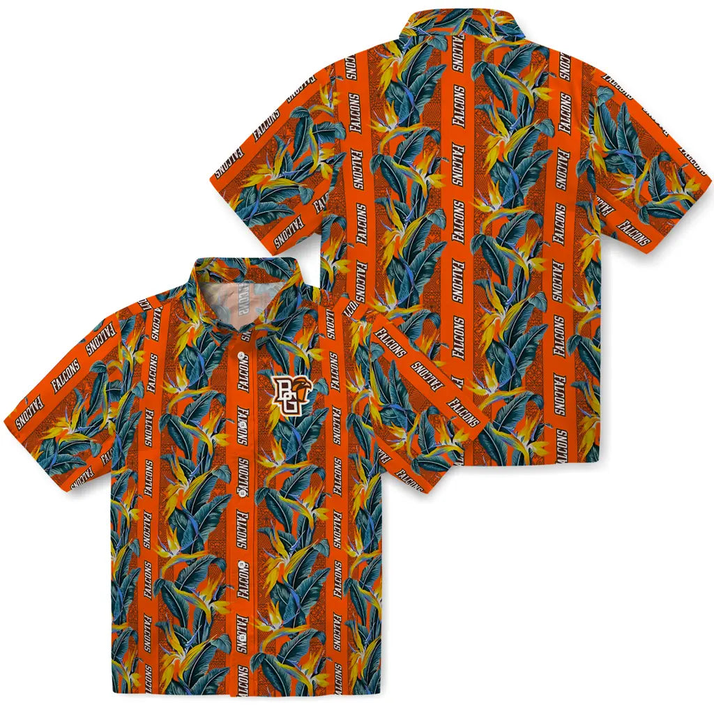 Bowling Green Falcons Hawaiian Shirt - Paradise Vines | Moonbestprint