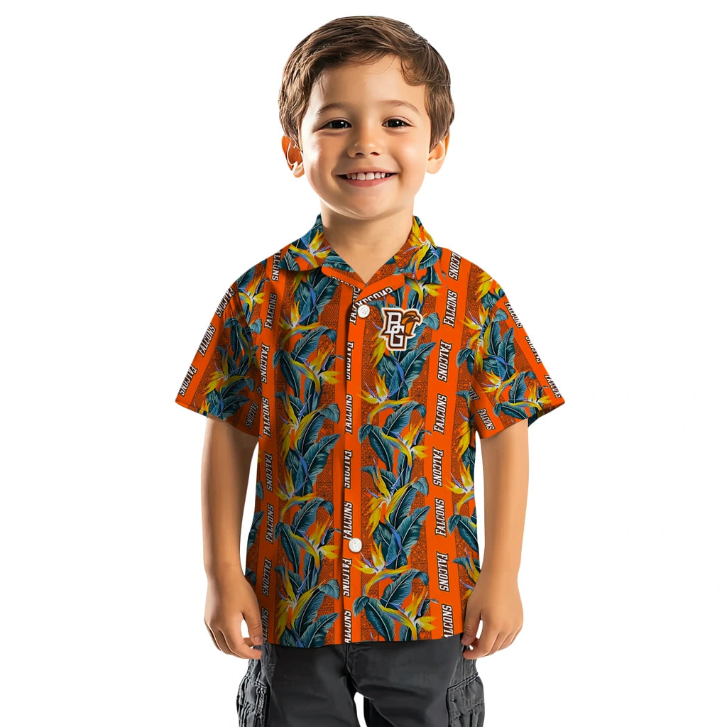 Bowling Green Falcons Hawaiian Shirt - Paradise Vines | Moonbestprint
