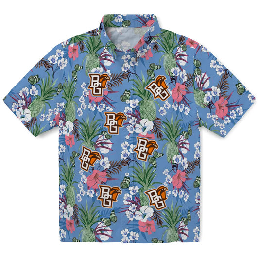 Bowling Green Falcons Hawaiian Shirt - Pineapple Bouquet | Moonbestprint
