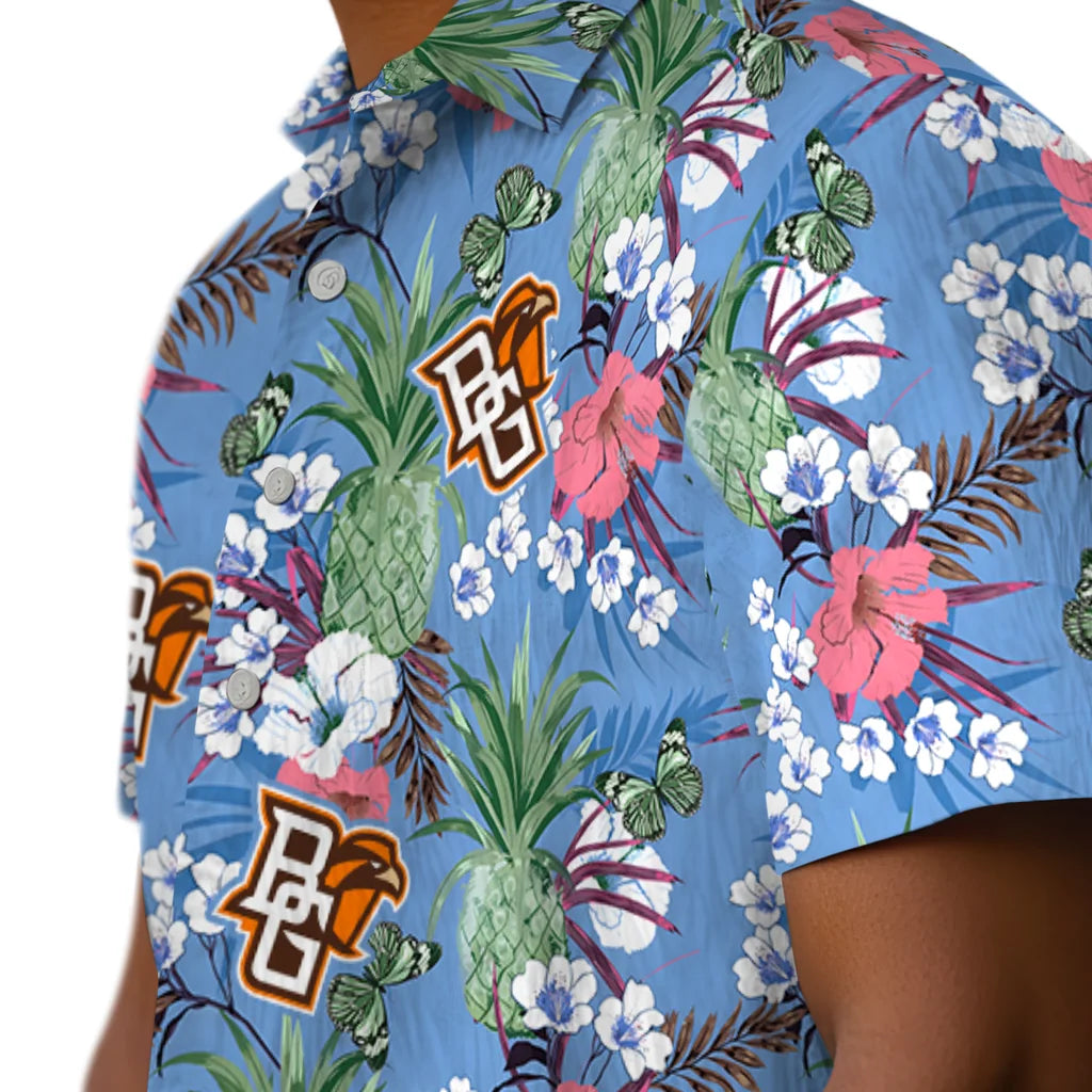 Bowling Green Falcons Hawaiian Shirt - Pineapple Bouquet | Moonbestprint