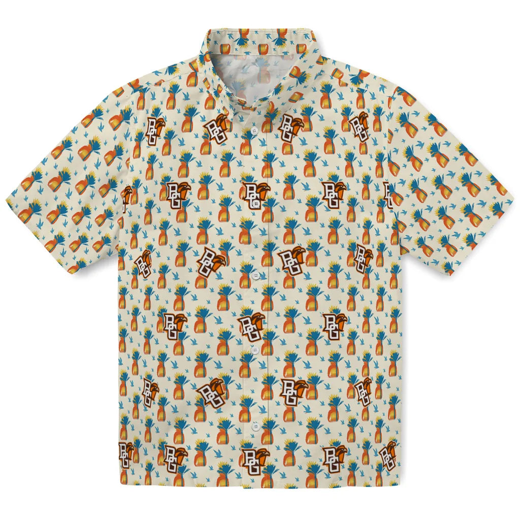Bowling Green Falcons Hawaiian Shirt - Pineapple Delight | Moonbestprint