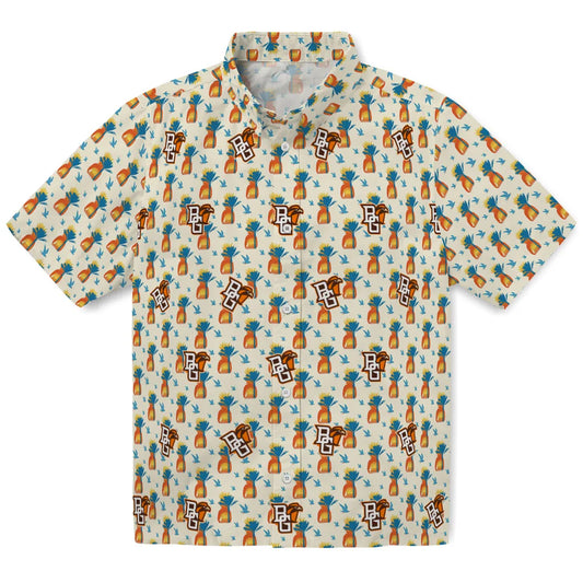 Bowling Green Falcons Hawaiian Shirt - Pineapple Delight | Moonbestprint