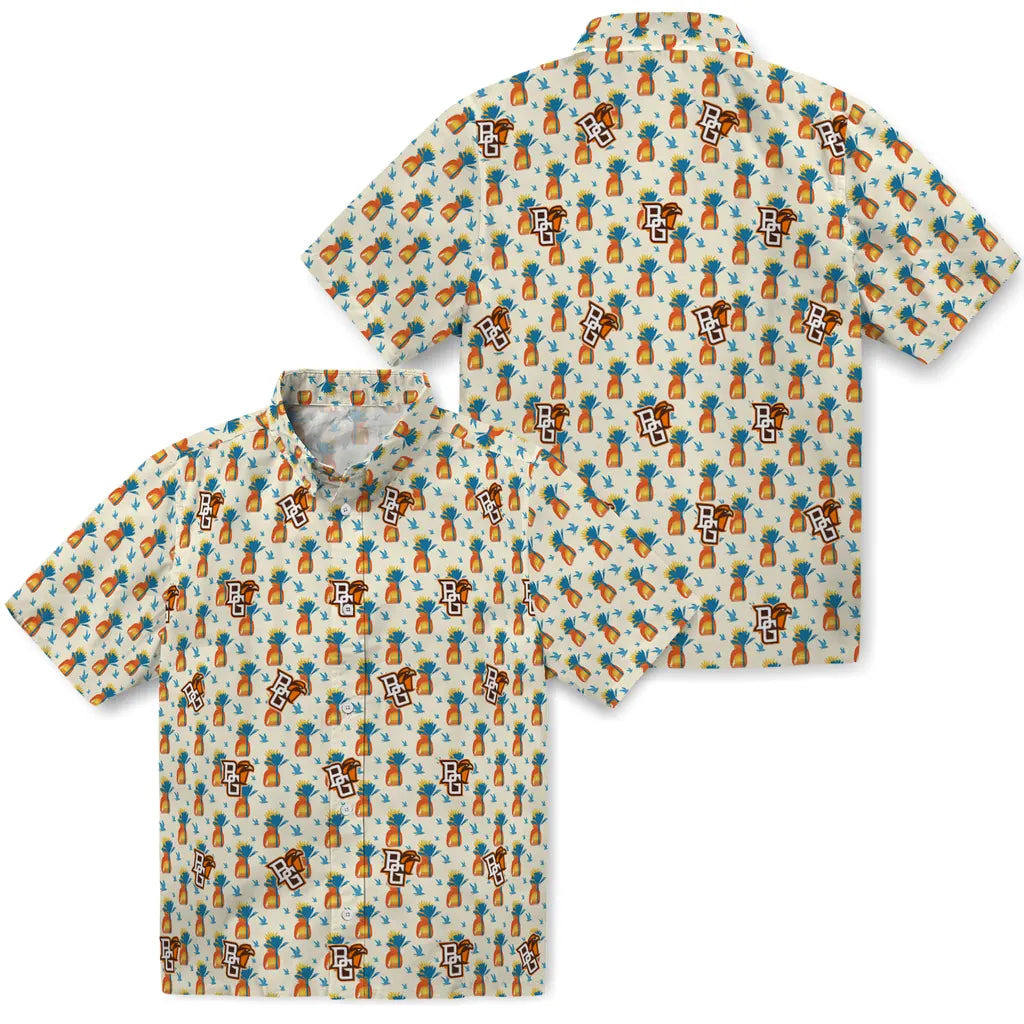 Bowling Green Falcons Hawaiian Shirt - Pineapple Delight | Moonbestprint