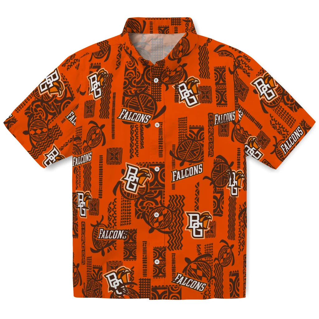 Bowling Green Falcons Hawaiian Shirt - Turtle Lines | Moonbestprint
