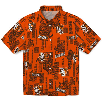 Bowling Green Falcons Hawaiian Shirt - Turtle Lines | Moonbestprint
