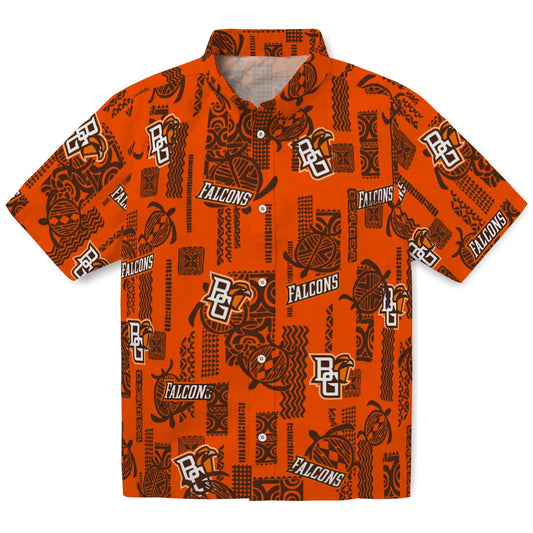 Bowling Green Falcons Hawaiian Shirt - Turtle Lines | Moonbestprint