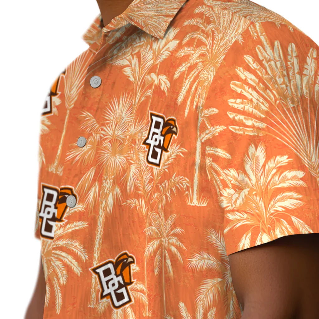 Bowling Green Falcons Hawaiian Shirt - Vintage Palm Tree | Moonbestprint