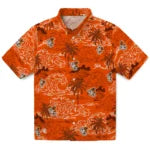 Bowling Green Falcons Hawaiian Shirt - Wave Palm | Moonbestprint